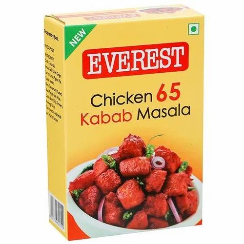 Everest Chicken 65 Kabab Masala, Packaging Size: 50 g