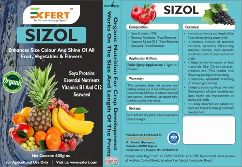 Sizol (Protein Vitamin B1 And C12 Seaweed extracts Micro Nutrients)