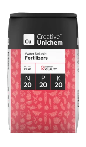 20-20-20 NPK Water Soluble Fertilizer, Vegetables, Packaging Size: 25 kg