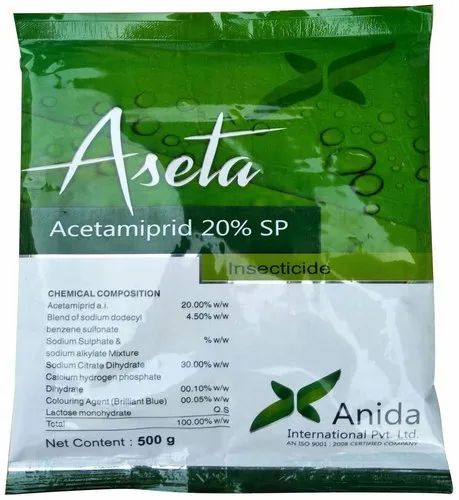 Powder Aseta Acetamiprid Insecticides, 500 gm