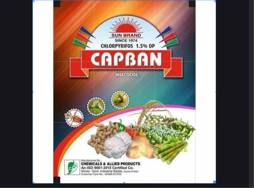 Capban Chlorpyrifos 1.5% DP Insecticide, For Agriculture, Packaging Type: Bag