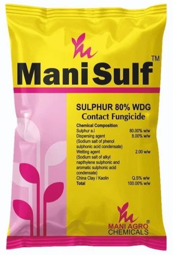 Fungicide Sulphur 80% WDG ManiSulf, Packaging Type: Bag, Packaging Size: 3 Kg