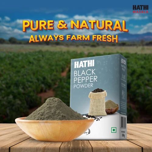 Hathi Black Pepper Powder, Packaging Size: 1Kg
