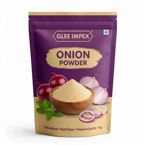 Premium Dehydrated Onion Powder 100% Natural & Pure 1 Kg Pack, White, Grade: A Grade