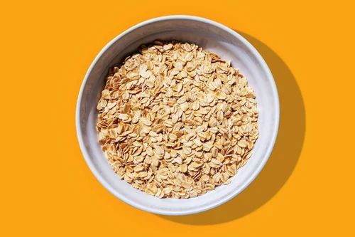 Yellow Rolled Oat Flakes, High in Protein