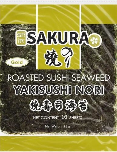 Sakura Roasted Sushi Seaweed Nori Sheets