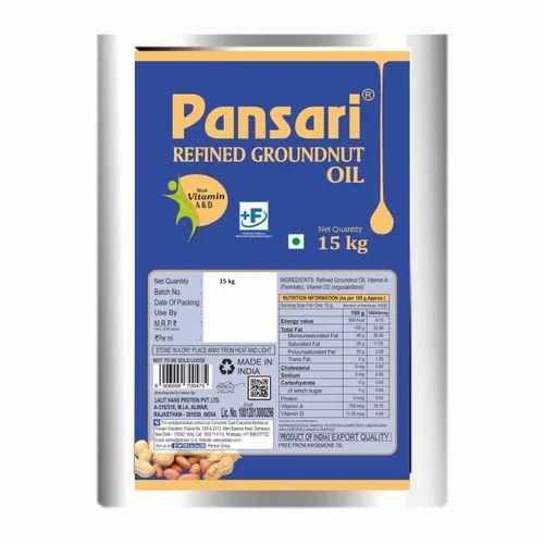 Pansari Groundnut Oil- 15 KG