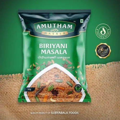 Amutham Biriyani Masala Blended Spice Powder (50g Pack)