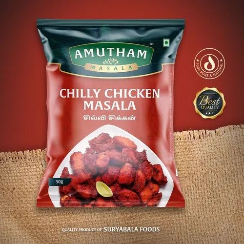 Amutham Chilli Chicken Masala Blended Spice Powder, 50g