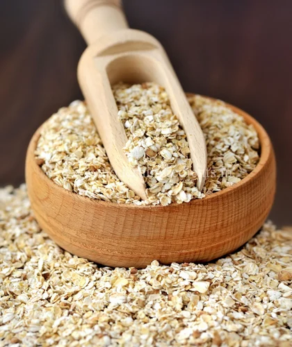Yellow Organic Oats Flakes
