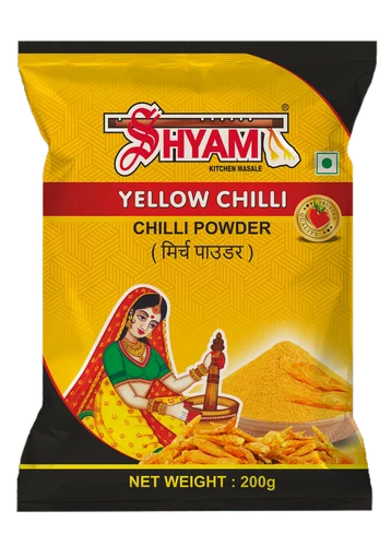 Shyam Yellow Chilli Powder, Heat Level: Medium, 200 g