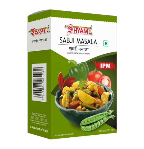 IPM Shyam Sabji Masala 100g, Packaging Size: 100 gm
