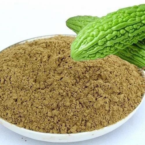 Momordica Charantia Green Karela, Bitter Melon, Bitter Gourd Powder