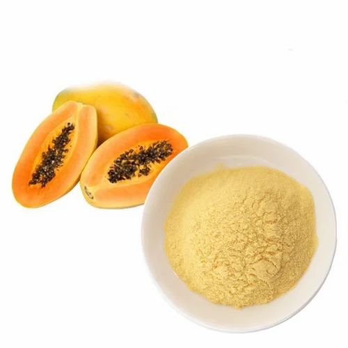 Boiling And Shaking Light Yellowish Orange Colour Papaya, Papye, pawpaw powder, POLYBAGS AND DRUM