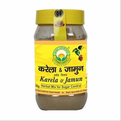 Basic Ayurveda Herbal Karela Jamun Powder, Packaging Size: 200g
