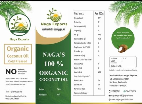 Organic pure coconut oil