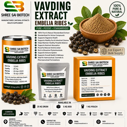Vavding Extract Embelia Ribes, Red, Form: Powder