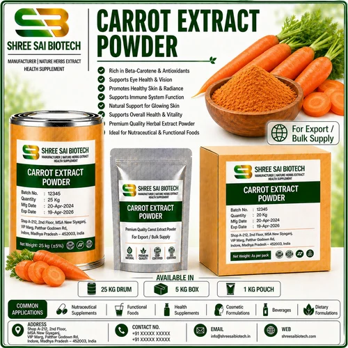 Food grade Carrot Extract Powder, Sun Dried