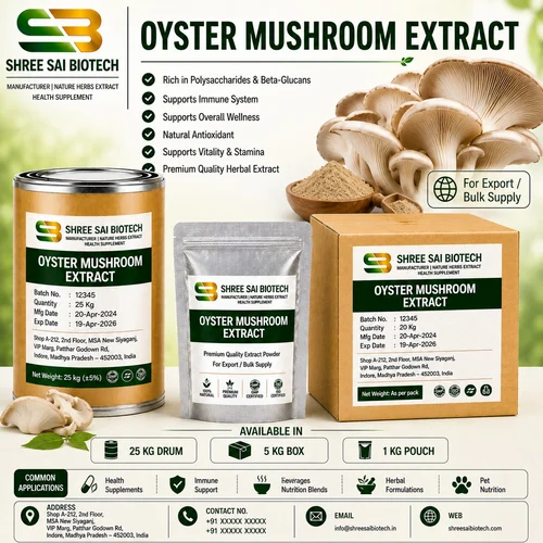 Oyster Mushroom Extract, Grade: Food Grade