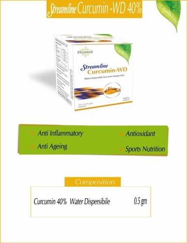 Dietary Supplements Streamline Curcumin WD 40%, Packaging Type: Box, Packaging Size: 20*1gm Per Pouch