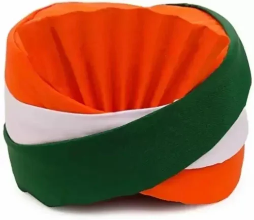 Multicolor Plain Free Flag Turban