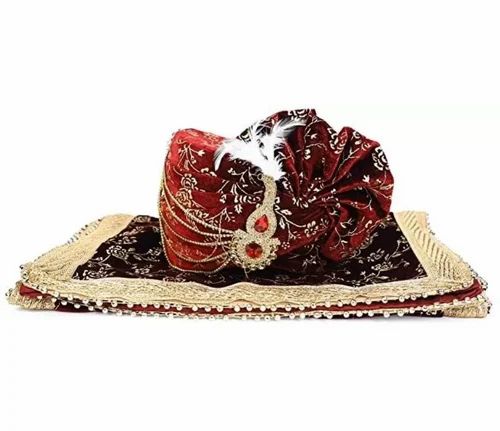Red Colour Groom Pagdi