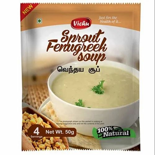 Natural Fenugreek Sprouted Soup Powder 50 g Pack, Packaging Type: Pouch