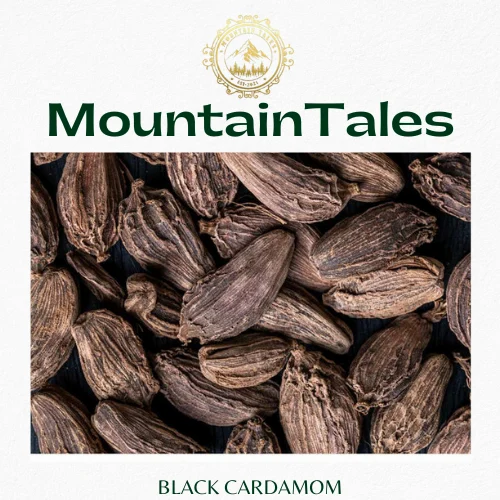 Black Cardamom Badi Elaichi - MOUNTAIN TALES, Sikkim, Whole Pods