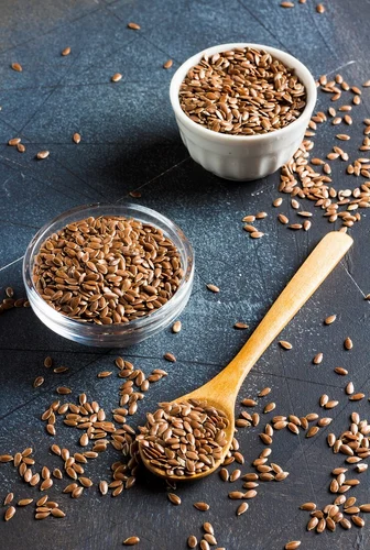 Dried Whole Flax Seeds