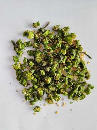 Extra Hot Dry Green Chilli Flakes (25 Kg)
