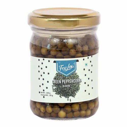 Freshos Green Peppercorns, Brine