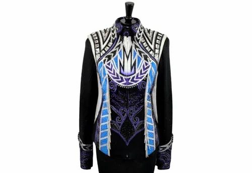 Black Nylon Performance riding jacket
