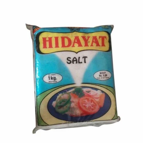 1 kg Hidayat White Salt, Packaging: Packet
