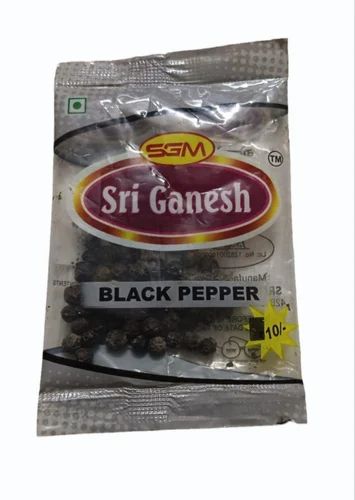Variety: Tellicherry India SGM Black Pepper Packet, Packaging Size: 50 gm, BOLD Quality 580 G/L