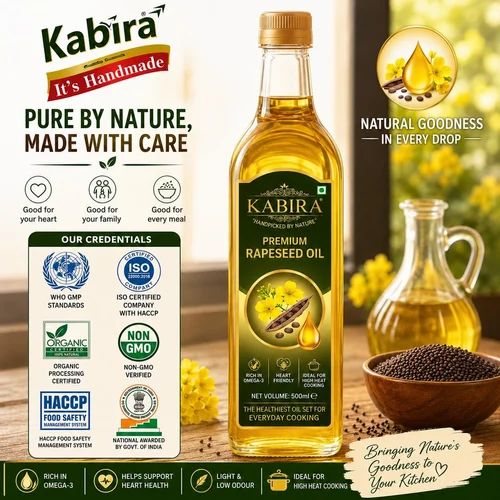 Premium Kabira Handmade Rapeseed Oil, Packaging Size: 1 L, Food Grade