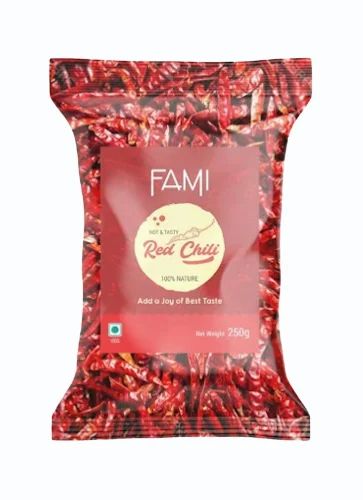 250g Fami Organic Red Chilli Whole with Stem (Variety 334 S10)
