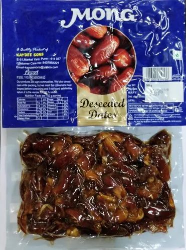 Brown Mona Dates Seedless 500g Vacuum Packed