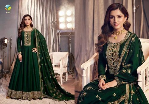 Georgette Embroidered Vinay Fashions Salwar Suits, Anarkali