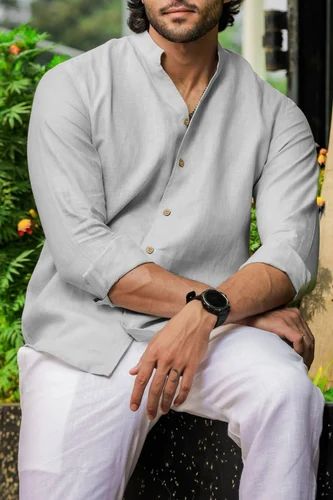 Men's Khadi Linen Shirts, 60 Lea