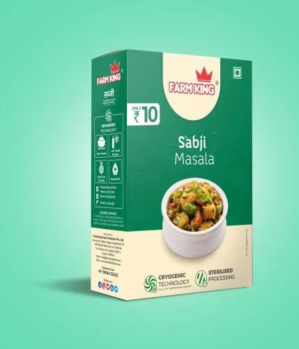 Farm King Sabji Masala, Packaging Size: 10 GM