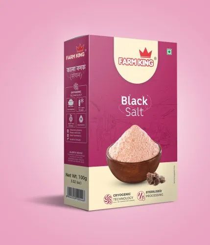 Farm King Powder 100gm Black Salt, Packaging Type: Box