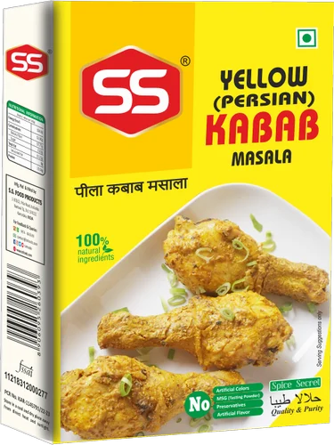 SS Yellow Kebab Masala, Packaging Size: 70g,500g & Loose