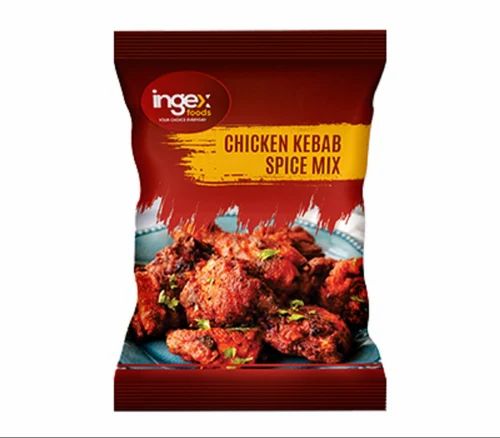 Powder Ingex Chicken Kebab Spice Mix Seasoning, Packaging Type: Packet