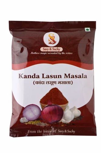 Savy & Suchy 250g Kanda Lasoon Masala, Packaging Size: 250 gm, Packet