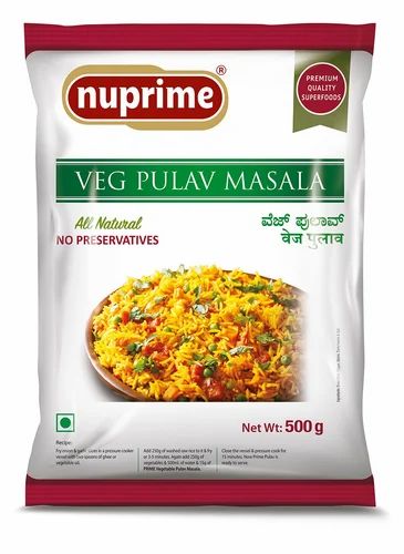 NuPrime Veg Pulao Masala, Packaging Size: 500 gm