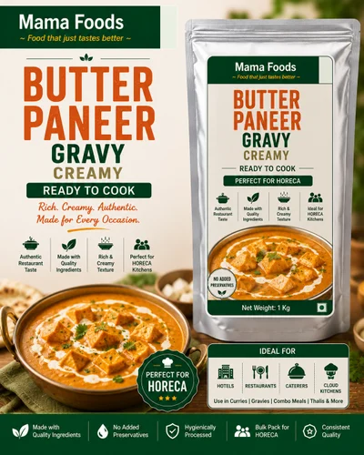 Butter Paneer Gravy Creamy Bulk HORECA Rs 170/Kg