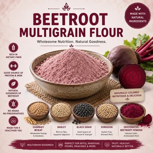 High Fibre Multigrain Beetroot Flour, Number of Grains: 5