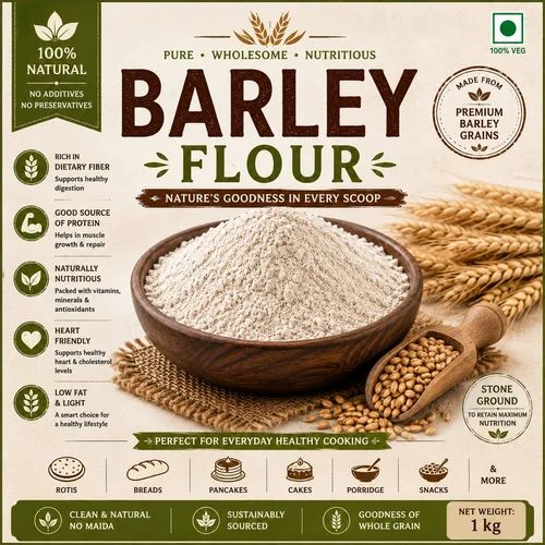 Barley Flour, End Use: Human Consumption, Packaging Size: 25 kg