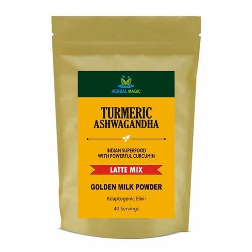Turmeric Ashwagandha Latte Mix Golden Milk Powder, 40 Servings