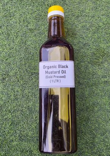 Organic Black Mustard Oil (Cold Pressed) 1 LTR